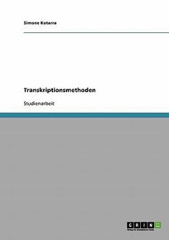 Paperback Transkriptionsmethoden [German] Book