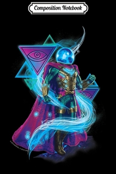 Paperback Composition Notebook: Marvel Spider-Man Far From Home Mysterio Neon Swirl Journal/Notebook Blank Lined Ruled 6x9 100 Pages Book