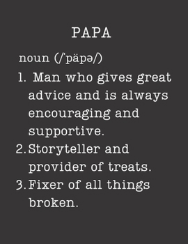 Paperback Papa: Grandfather Gifts - 2020 Weekly Planner: A 52-Week Calendar (Definition, Humor) Book