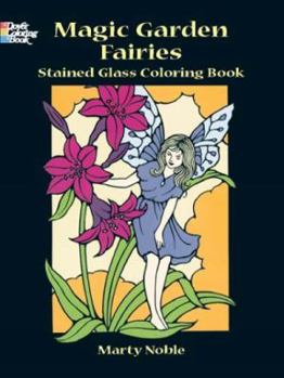 Paperback Magic Garden Fairies Stained Glass Coloring Book