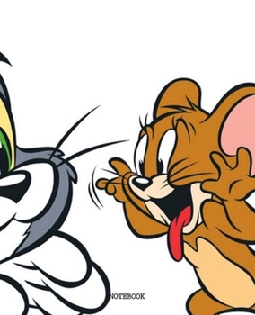 Notebook: Tom and Jerry Cartoon Soft Glossy Cover College Ruled Lined Pages Book 7.5 x 9.25 Inches 110 Pages