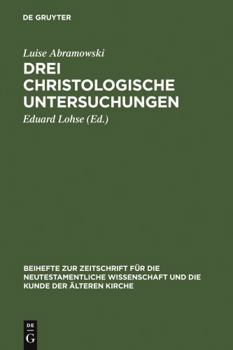 Hardcover Drei christologische Untersuchungen [German] Book