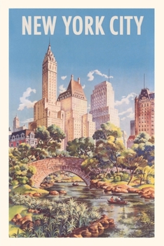 Paperback Vintage Journal New York City Travel Poster Book