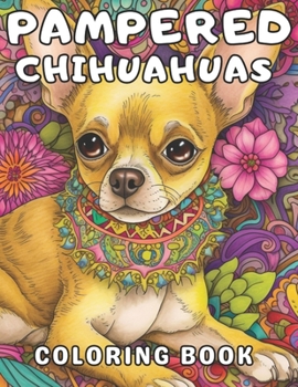 Paperback Pampered Chihuahuas Coloring Book: A Dog Coloring Book For Adults and Kids Book