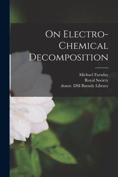 Paperback On Electro-chemical Decomposition Book