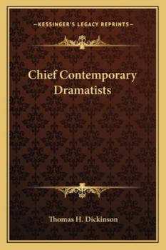 Paperback Chief Contemporary Dramatists Book