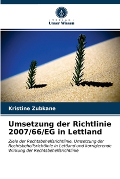 Paperback Umsetzung der Richtlinie 2007/66/EG in Lettland [German] Book