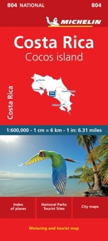 Loose Leaf Michelin Costa Rica Map 804 Book