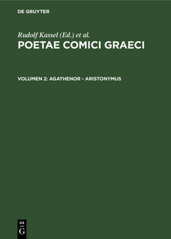 Hardcover Poetae Comici Graeci [Greek, Ancient (To 1453)] Book