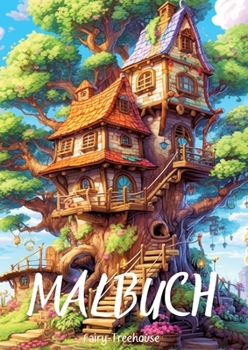 Paperback Malbuch - Fairy-Treehouse [Albanian] Book