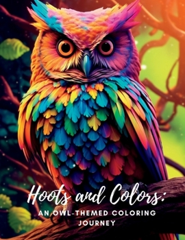 Paperback Hoots and Colors: An Owl-Themed Coloring Journey Book