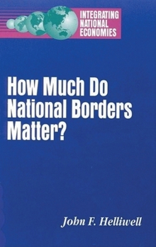 Paperback How Much Do National Borders Matter? Book