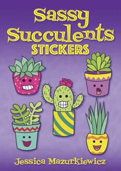 Paperback Sassy Succulents Stickers Book