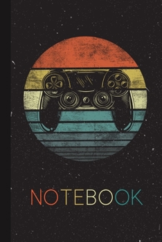 Paperback Notebook: Video Gamer Gifts Funny Retro Video Game Controller Gaming Cute Console Mobile Computer Lined Notebook for Women Men K Book