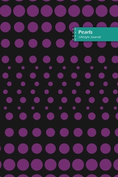 Paperback Pearls Lifestyle Journal, Blank Write-in Notebook, Dotted Lines, Wide Ruled, Size (A5) 6 x 9 In (purple) Book