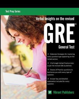 Paperback Verbal Insights on the revised GRE General Test Book