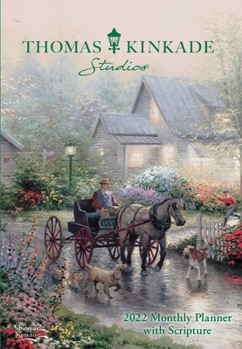 Calendar Thomas Kinkade Studios 2022 Monthly Pocket Planner Calendar with Scripture Book