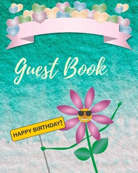 Paperback Guest Book Happy Birthday: Book a Christmas celebration and around as a gift too Book