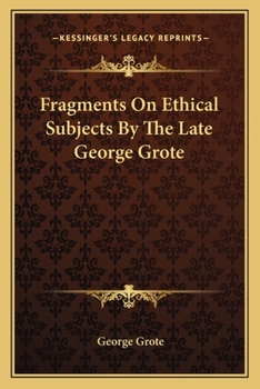 Fragments on Ethical Subjects <Philosophy Monograph: No. 87 (Burt Franklin research & source works series, 882. Philosophy monograph series, 87)