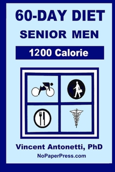 Paperback 60-Day Diet for Senior Men - 1200 Calorie Book