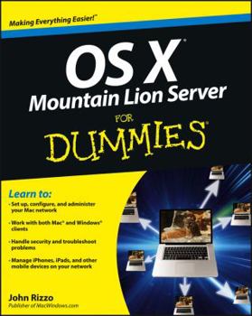 Paperback OS X Mountain Lion Server for Dummies Book