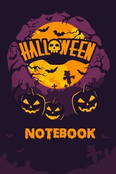 Halloween Notebook: Ruled Notebook Lined School Journal | 120 Pages | 6 x 9" | (Composition Books) | Pumpkin Halloween gift