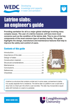Paperback An Engineer's Guide to Latrine Slabs Book