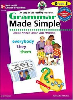 Paperback Grammar Made Simple, Grade 5 Book