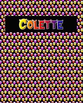 Paperback 120 Page Handwriting Practice Book with Colorful Alien Cover Colette: Primary Grades Handwriting Book