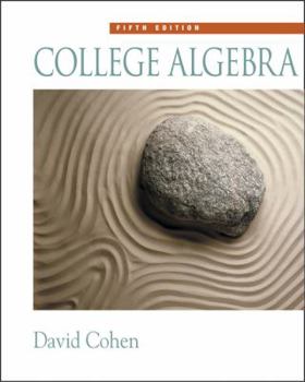 Hardcover College Algebra (with CD-ROM, Make the Grade, and InfoTrac) (Available Titles CengageNOW) Book