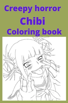 Paperback Creepy horror Chibi Coloring book [Large Print] Book