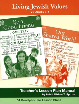 Paperback Living Jewish Values Lesson Plan Manual (Vol 3 & 4) Book