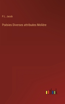 Hardcover Poésies Diverses attribuées Molière [French] Book