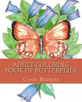 Paperback Adult Coloring Book of Butterflies Book
