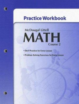 Paperback McDougal Littell Math Course 2: Practice Workbook Book