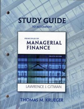 Paperback Study Guide for Principles of Managerial Finance Book