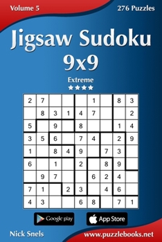 Paperback Jigsaw Sudoku 9x9 - Extreme - Volume 5 - 276 Puzzles Book