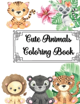 Paperback Cute Animals Coloring Book