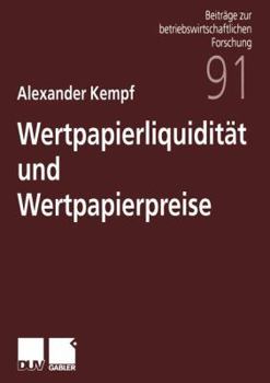 Paperback Wertpapierliquidität Und Wertpapierpreise [German] Book