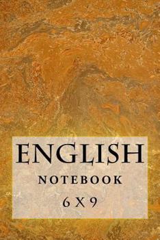 Paperback English Notebook: 6 x 9 Book