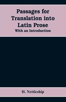 Paperback Passages for Translation into Latin Prose. With an Introduction Book