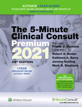 Hardcover 5-Minute Clinical Consult 2021 Premium: 1-Year Enhanced Online Access + Print Book