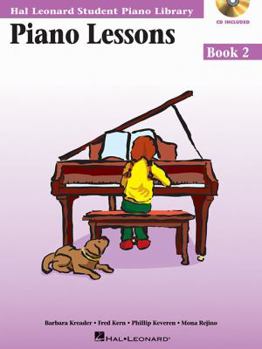 Paperback Piano Lessons Book 2 - Hal Leonard Student Piano Library Book/Online Audio Book