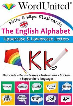 The English Alphabet: Write & Wipe Flashcards (English, French, German and Spanish Edition)