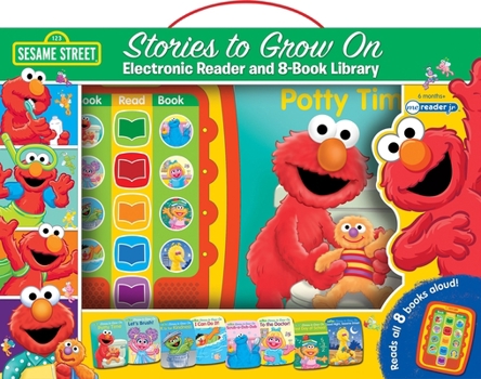 Board book Sesame Street: Stories to Grow on: Me Reader Jr: 8-Book Library and Electronic Reader [With Electronic Reader and Battery] Book
