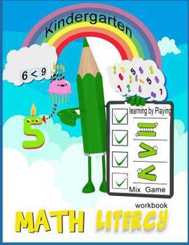 Paperback Math Literacy workbook Mix Game Kindergarten learning by playing: Math book for kids age 1-5, activity workbook fun math game Book