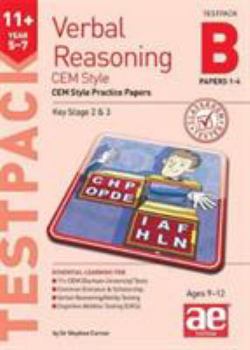Paperback 11+ Verbal Reasoning Year 5-7 CEM Style Testpack B Papers 1-4: CEM Style Practice Papers Book