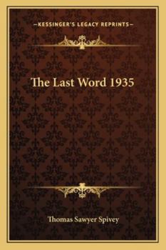 The Last Word 1935