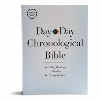 Paperback CSB Day-By-Day Chronological Bible, Tradepaper: Black Letter, 365 Days, One Year, Sewn Binding, Easy-To-Read Bible Serif Type Book