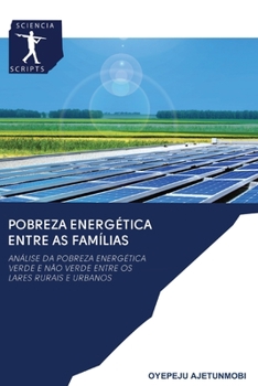 Paperback Pobreza Energética Entre as Famílias [Portuguese] Book